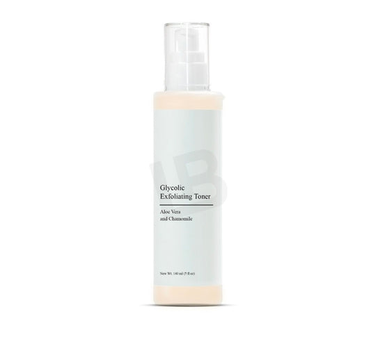 Glycolic Exfoliating Toner bottle on a white background